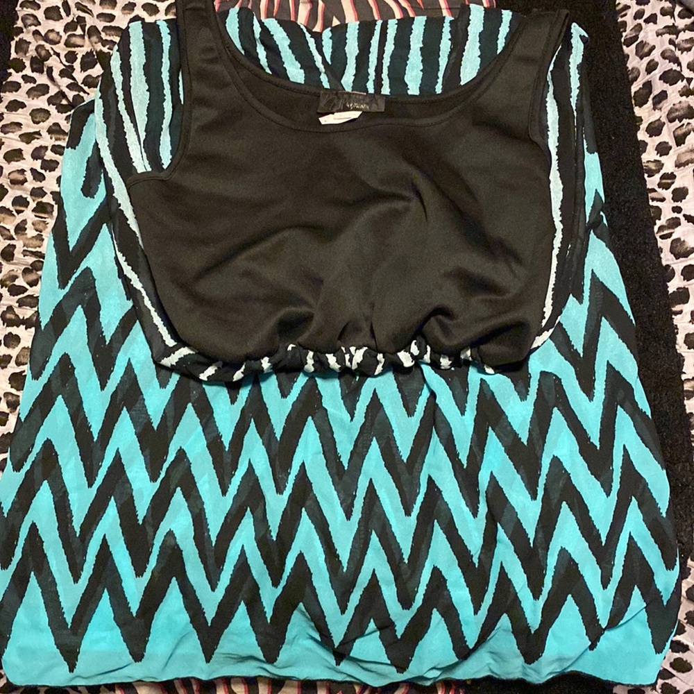 Ombré Patterned Cami-Dress - Long Length